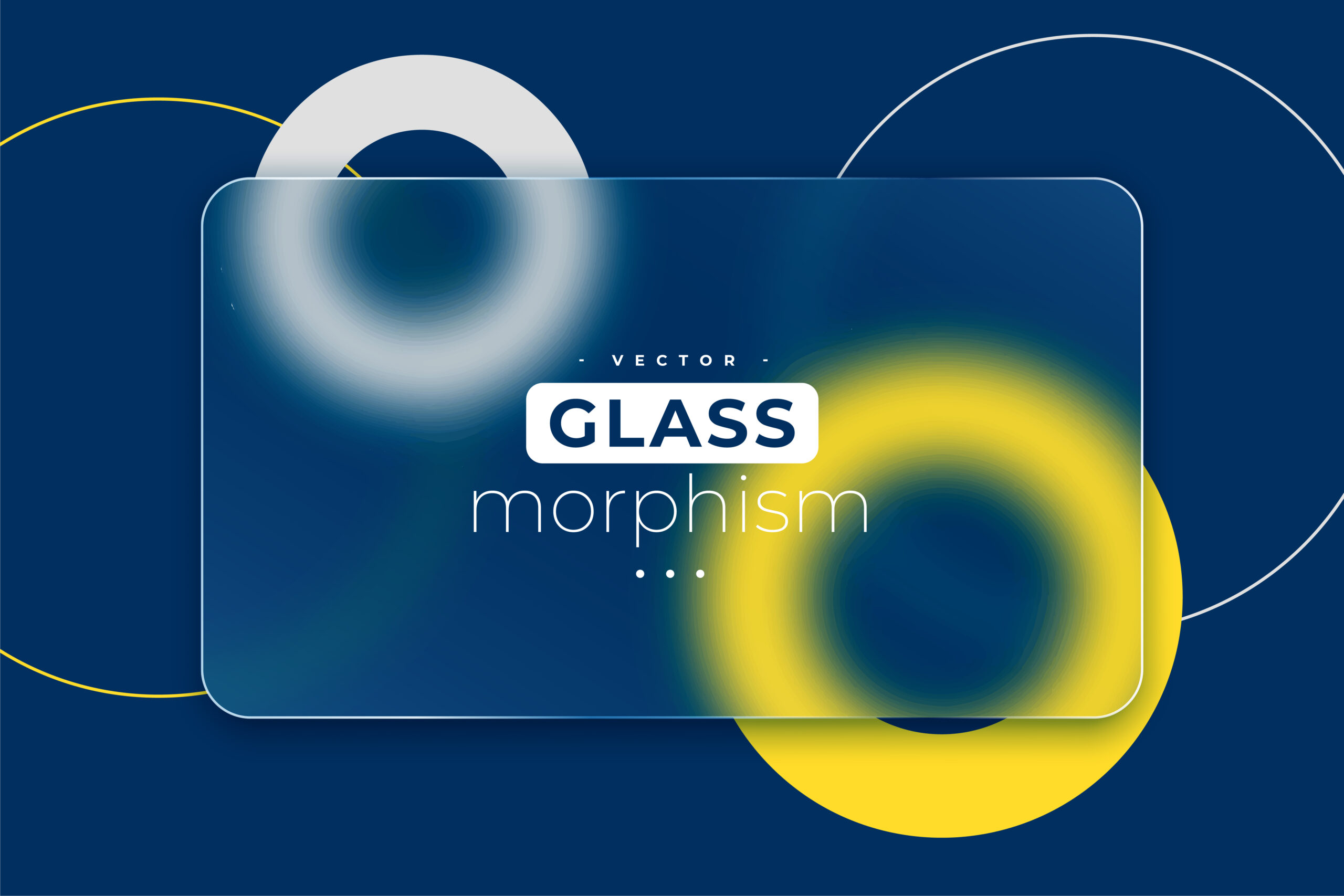 glass morphism background with transparent frosted effect vector